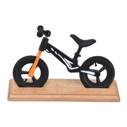 Modèle de mini-vélo pour maison de poupée, métal, finition noire 1