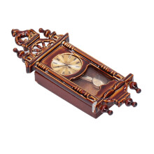 Reloj de casa de muñecas a escala 1:12 - Tapa de aleación de madera: Madera
