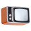 TV de madera retro para casa de muñecas a escala 1:12 3