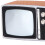TV de madera retro para casa de muñecas a escala 1:12 4