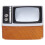 TV de madera retro para casa de muñecas a escala 1:12 7
