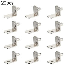 20 st hyllkonsoler stödstift pinnar 5 mm metallstift hyllavskiljare fast skåp bokhyllekonsol