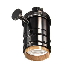 Vintage E27 Lampsockel Glödlampa Hållare Antik Retro Edison Lampsockel 110-250V För Inomhusbruk