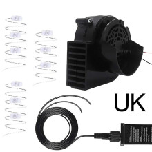 Μοτέρ ανεμιστήρα 12v 0.8A με 3 LED φωτισμού για κήπο, φουσκωτό,