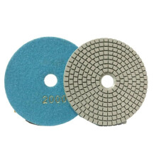 5 tums 125 mm torr våt diamantpoleringsplatta flexibla slipskivor för granitbetonggolvrestaurering