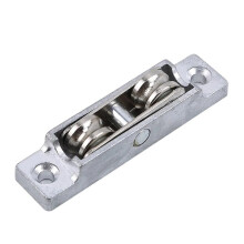 Edelstahl-Riemenscheibe Glas obere und untere Riemenscheiben Schieberad Türrolle Doppelrad Rollenschiene