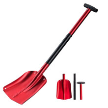54-82 cm Auto-Schneeschaufel, Aluminium, faltbar, kompaktes Sportwerkzeug, Schaufel für Autos, LKWs,