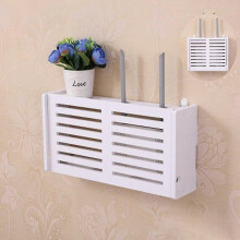 Estante de almacenamiento de madera para pared, 25 x 20 x 9,5 cm, accesorios de fijación, organizador