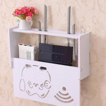 Estante de almacenamiento de madera para pared, 25 x 20 x 9,5 cm, accesorios de fijación, organizador