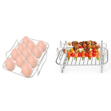 Steamer Rack Egg Set Grill Steamer Rack 304 Ruostumattomasta teräksestä Safe NINJAlle Työkalut keittiövälineille