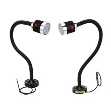 Rund magnetisk bas svanhals industriell stil LED-lampa datorstyrd maskinverktyg svarv arbete