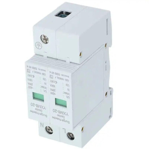 Προστασία από υπερτάσεις τάσης 2P 20kA 220V YXM8-20 Προστασία από υπερτάσεις