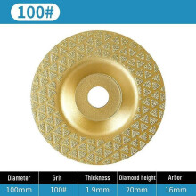 1 ST Slijpschijf 100 mm diameter vacuümgesoldeerde diamant slijpschijf voor marmer, tegels en keramiek