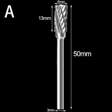 1 st 3x6mm 1/8" skaft volframkarbidfräs skärverktyg roterande verktyg borr bitar verktygsslipning