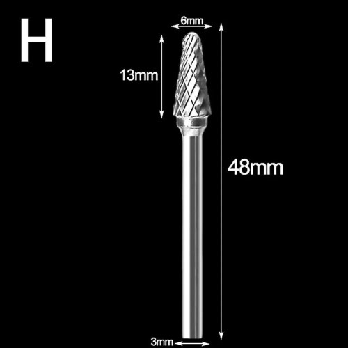 1 τεμάχιο 3x6 χιλ. 1/8" στέλεχος κοπής φρεζαρίσματος καρβιδίου