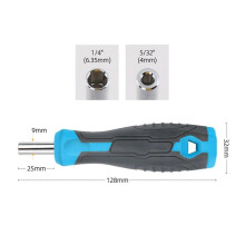 Magnetisk skruvmejselhållare för inbäddad sexkants-Torx 4mm/6.35mm för reparation av hemmöbler ~5590
