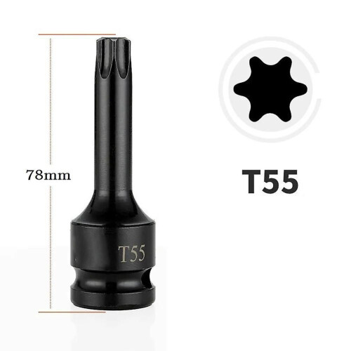 1 τεμάχιο κατσαβιδιού Hex Torx 1/2 ίντσας με μύτη κρουστικού