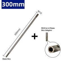 M10 chuckkoppling för djuphålsborr 8 mm sexkantschuck M10 till 6,35 mm sexkantsadapter M10 borr 300-600