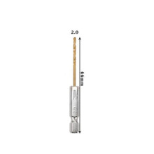 1 st snabbstål HSS titanbelagda borrbitar 1/4 sexkantsskaft 1,5 mm-6,5 mm spiralborr med sexkantsskaft