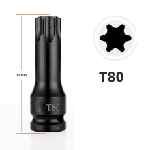1 st 1/2 tums sexkants-Torx-skruvmejselbits slaghylsnyckeladapter för slagnyckel