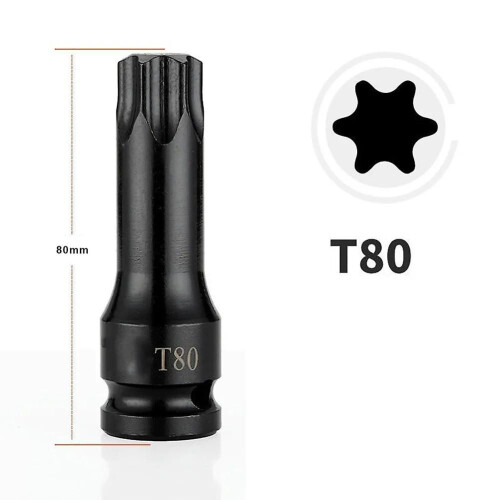 1 τεμάχιο κατσαβιδιού Hex Torx 1/2 ίντσας με μύτη κρουστικού
