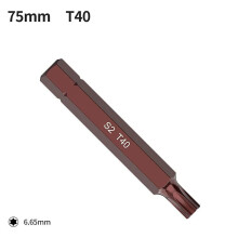 1 st 30/75 mm Torx-skruvmejselbits elektrisk skiftnyckel magnetisk sexkantsskruvmejsel T20/T25/T30/T40/T45/T50/T55~9910