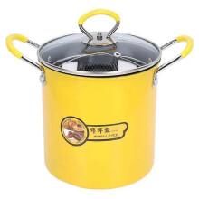 3L Japanse roestvrijstalen pan met oliefilterdeksel voor thuiskeuken Mini-friteuse~6051