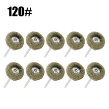 10 st. slipskiva nylon polerborste slipskiva roterande verktyg 3 mm skaft för polering av metallrost