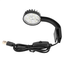Akvariekläpplampa 5W 5V 12 LEDs Blåvitt ljus Hög ljusstyrka Justerbar vinkel USB LED-klämma Akvarium