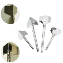 Paleta de esquinas exteriores de acero inoxidable para jardín, mango de metal, 90 grados, para paneles