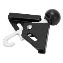 Tapón para poste de tienda 53 g, Tapa superior redonda, 6 mm, Negro