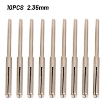 10 pezzi 2,35/3 mm gambo carta vetrata morsetto mandrini divisi manico abrasivo lungo clip asta punta