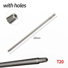 1 st 200 mm magnetisk Torx-skruvmejselbits 1/4" kubisk skruvmejsel elektrisk skruvmejselbits T8 T10
