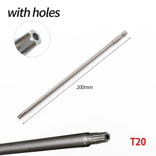 1 τεμάχιο μαγνητική μύτη κατσαβιδιού Torx 200 χιλ. κυβικό κ