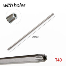 1 st 200 mm magnetisk Torx-skruvmejselbits 1/4" kubisk skruvmejsel elektrisk skruvmejselbits T8 T10