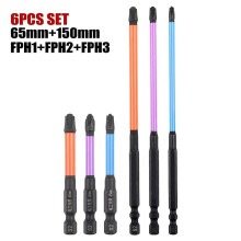 9 st magnetiska specialspår Phillips-skruvmejselbits med mutterdragare FPH1 FPH2 FPH3 för brytarhylsor