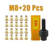 21 pezzi/set Riv Nut Tool Dadi Rivettatrice Manuale Installazione Rivettatrice Manuale Dado Rivettatrice