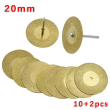 10 stücke 22mm Diamant Trennscheibe Cut Off Mini Diamant Sägeblatt Dreh Bohrer Werkzeug Diamant Schleifen
