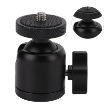Cabezal de trípode para cámara SLR, rosca de 1/4 de pulgada, giro de 360, 110 g, como se muestra