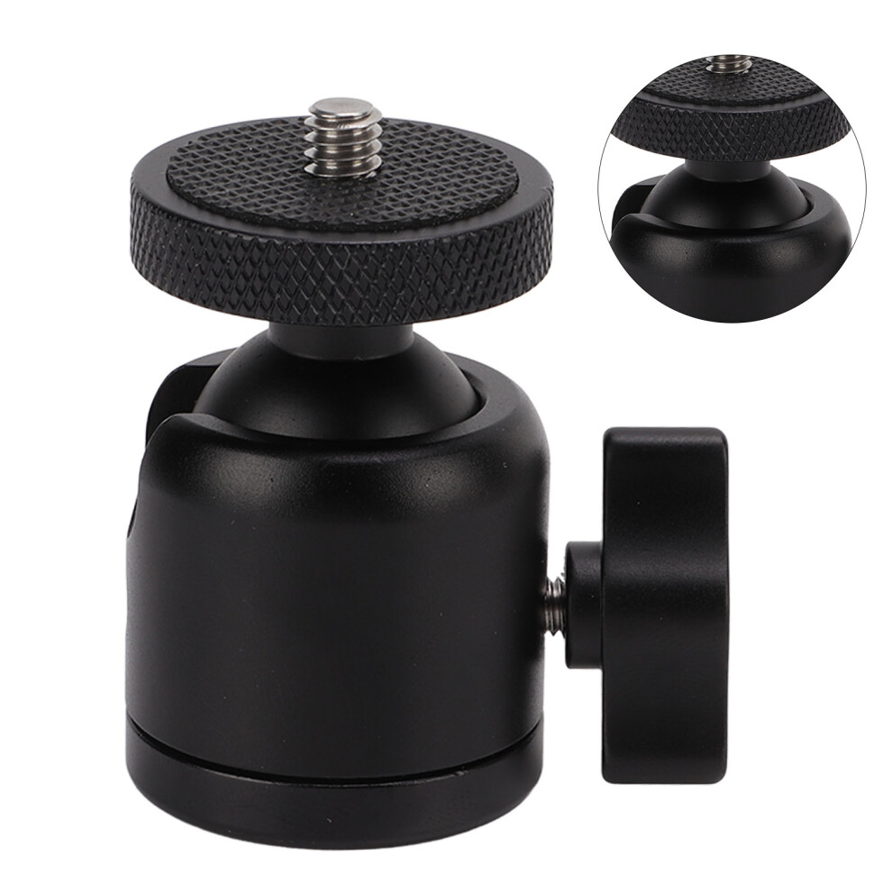 Camera Mount Tripod Head Adapter 360 Degree Swivel Top 1/4In Screw For Slr Mirrorless Camera Photography 7891321780510