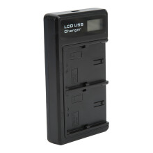 Cargador LCD USB Tipo-C dual para LP-E6, 5 W, 106 g