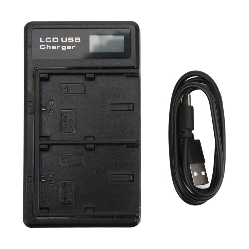 Chargeur USB double avec écran LCD pour LP-E6, Type-C, 106 g, 8,4 V 1