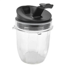 Contenitore per frullatore con coperchio per spremiagrumi da 12 once, adatto per frullatori da cucina