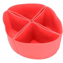 Revêtement de plat pour mijoteuse, en silicone recyclable et de sécurité alimentaire, 4 en 1, séparateur