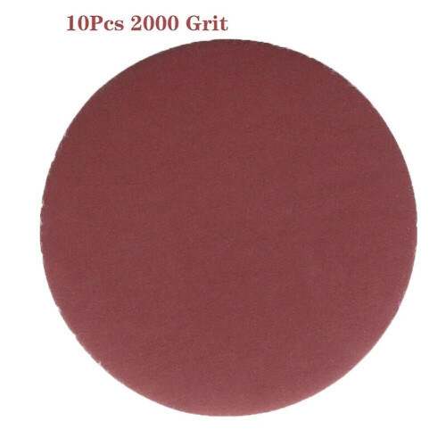 10pcs 5 inch 125mm Sanding Discs Hook Loop Sandpaper 40-2000grit Round Disc Shape Sanding Sheets Sandpaper
