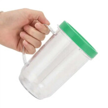 Bicchiere frullatore da 16 once con bordo verde di ricambio per frullatore da cucina MB-1001 da 250