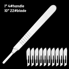 11 st blad Kolstålsblad Gör-det-själv handskärande verktyg #10 12 15 20 22 24 Gravyrkniv för medicinskt