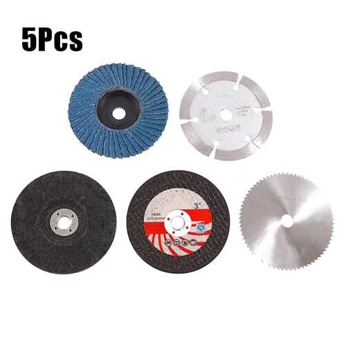 Lot de 5 mini-lames de scie à disque diamantées pour meuleuse d'angle, 75 mm, pour meuleuse d'angle,