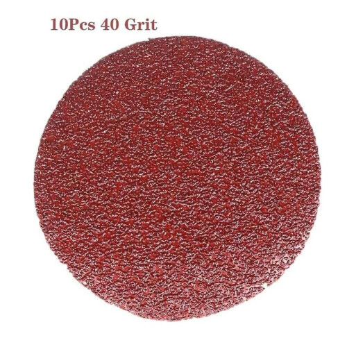 10pcs 5 inch 125mm Sanding Discs Hook Loop Sandpaper 40-2000grit Round Disc Shape Sanding Sheets Sandpaper