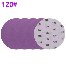 5 st. 5 tums 125 mm slipskiva vattentät vit sandpappersögla med korund 60-10000 sandpapper för
